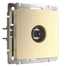 Изображение ТВ-розетка оконечная (шампань рифленый) W1183010